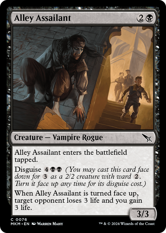 Alley Assailant (MKM-076) - Murders at Karlov Manor Foil - Premium MTG Single from Wizards of the Coast - Just $0.23! Shop now at Game Crave Tournament Store