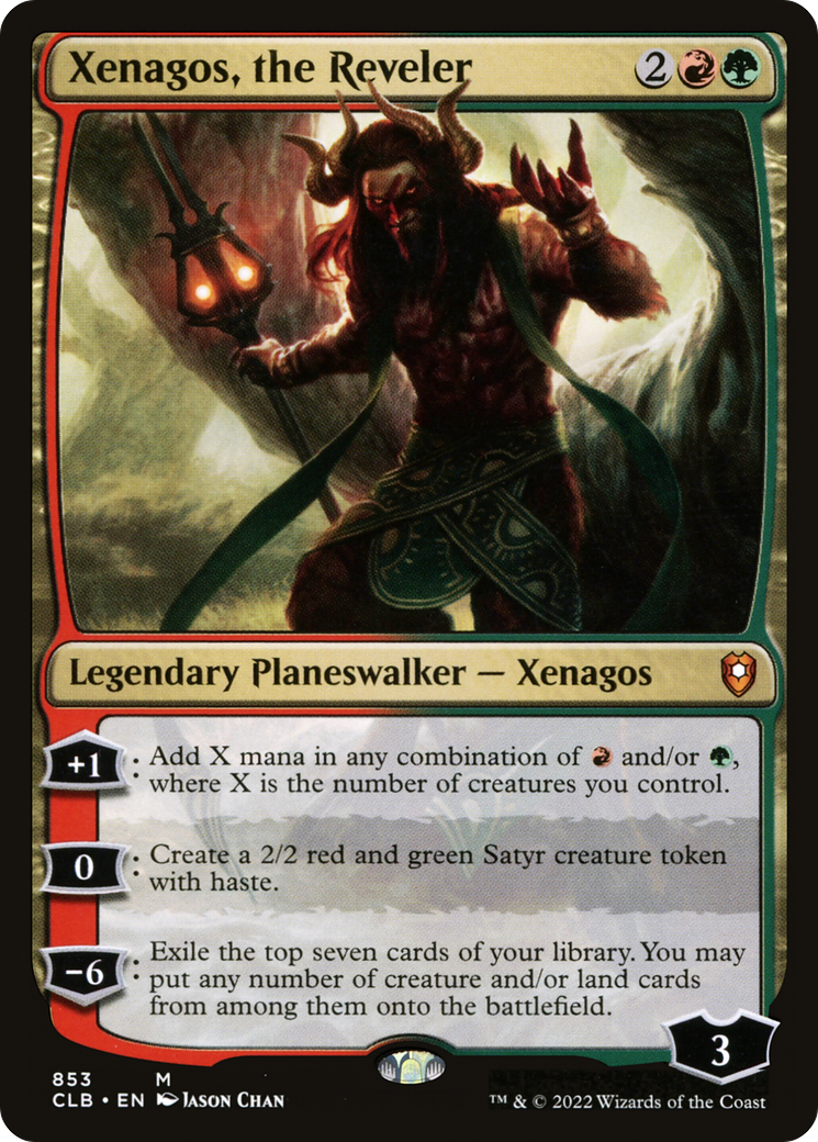 Xenagos, the Reveler (CLB-853) - Commander Legends: Battle for Baldur's Gate - Premium MTG Single from Wizards of the Coast - Just $0.40! Shop now at Game Crave Tournament Store
