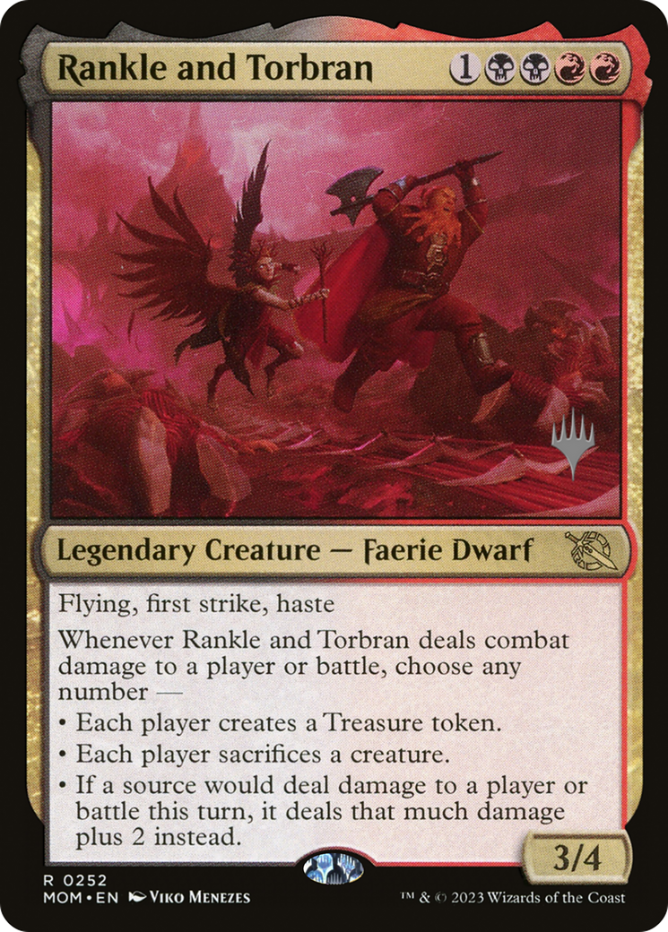 Rankle and Torbran (PMOM-252P) - March of the Machine Promos Foil - Premium MTG Single from Wizards of the Coast - Just $0.08! Shop now at Game Crave Tournament Store