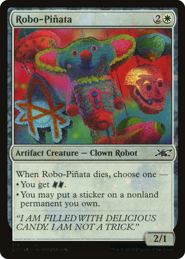 Robo-Piñata (UNF-311) - Unfinity Foil - Premium MTG Single from Wizards of the Coast - Just $0.08! Shop now at Game Crave Tournament Store