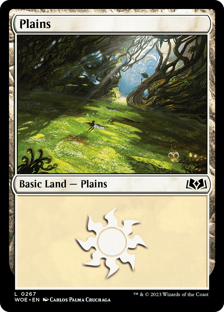 Plains (WOE-267) - Wilds of Eldraine - Premium MTG Single from Wizards of the Coast - Just $0.08! Shop now at Game Crave Tournament Store
