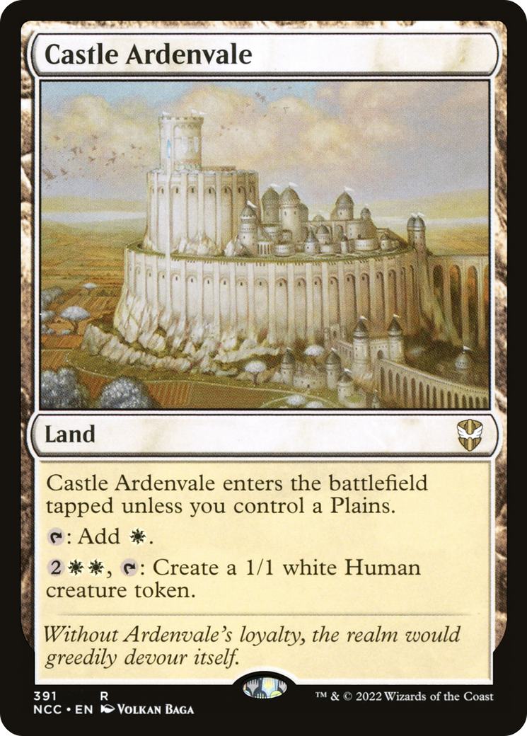 Castle Ardenvale (NCC-391) - New Capenna Commander - Premium MTG Single from Wizards of the Coast - Just $0.25! Shop now at Game Crave Tournament Store