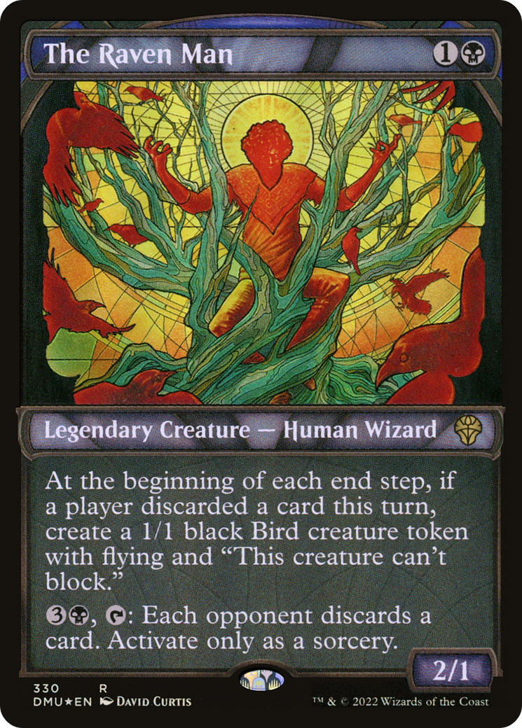 The Raven Man (DMU-330) - Dominaria United: (Showcase) Foil - Premium MTG Single from Wizards of the Coast - Just $0.10! Shop now at Game Crave Tournament Store