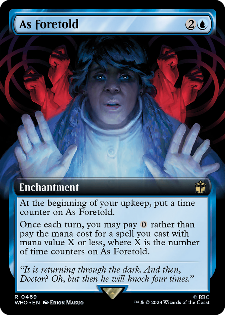 As Foretold (WHO-469) - Doctor Who: (Extended Art) - Premium MTG Single from Wizards of the Coast - Just $0.12! Shop now at Game Crave Tournament Store