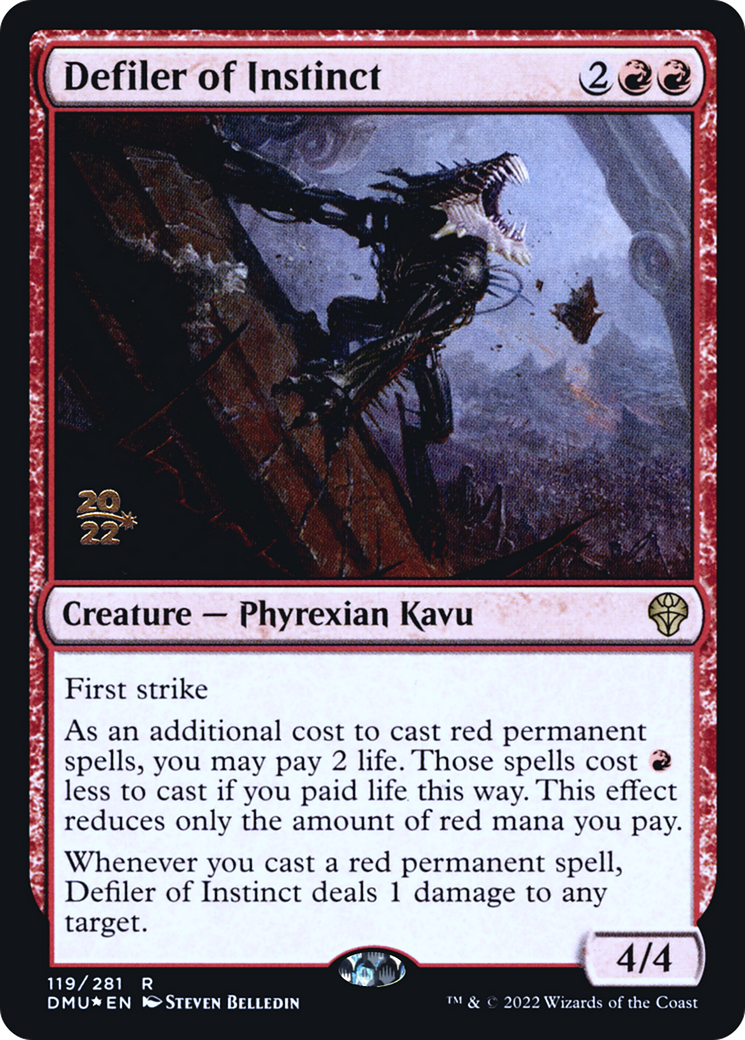 Defiler of Instinct (PDMU-119S) - Dominaria United Promos Foil - Premium MTG Single from Wizards of the Coast - Just $1.94! Shop now at Game Crave Tournament Store