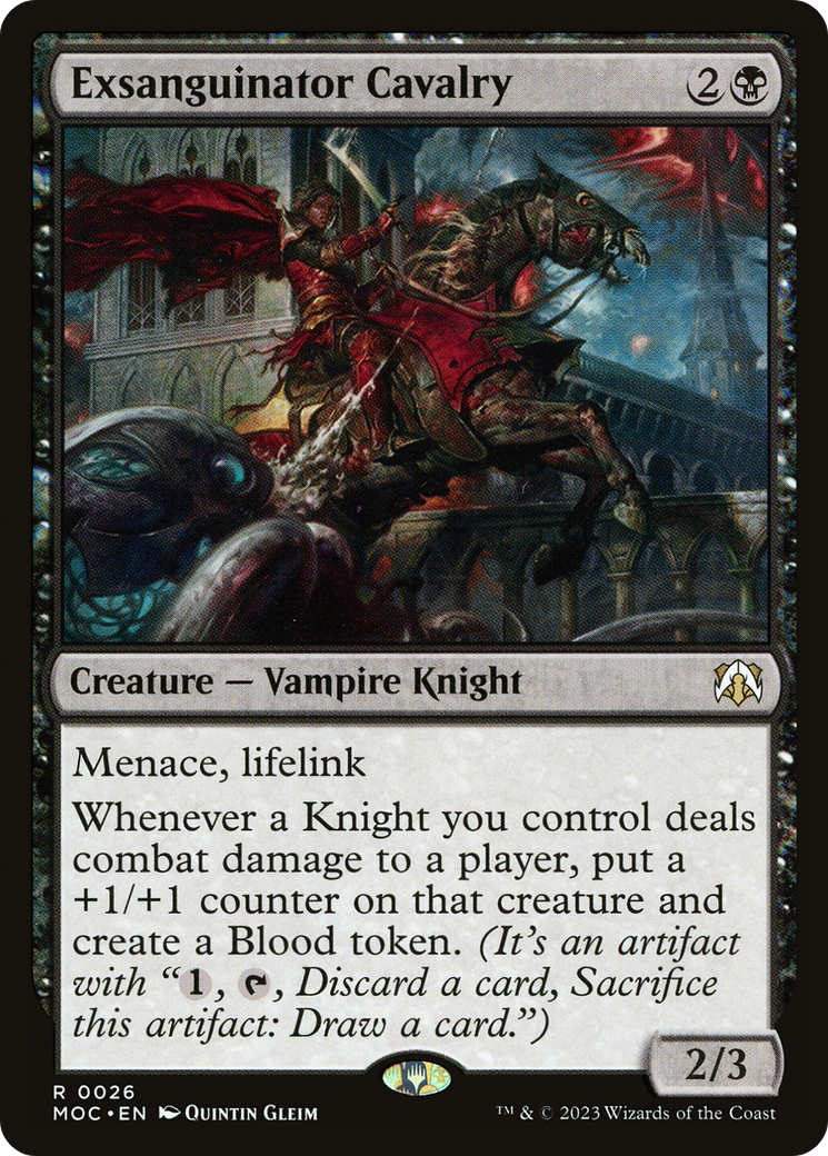 Exsanguinator Cavalry (MOC-026) - March of the Machine Commander - Premium MTG Single from Wizards of the Coast - Just $1.62! Shop now at Game Crave Tournament Store