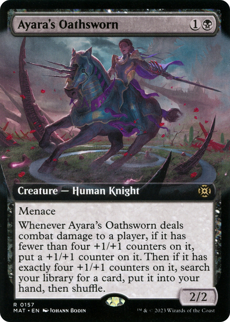 Ayara's Oathsworn (MAT-157) - March of the Machine: The Aftermath: (Extended Art) Foil - Premium MTG Single from Wizards of the Coast - Just $0.80! Shop now at Game Crave Tournament Store