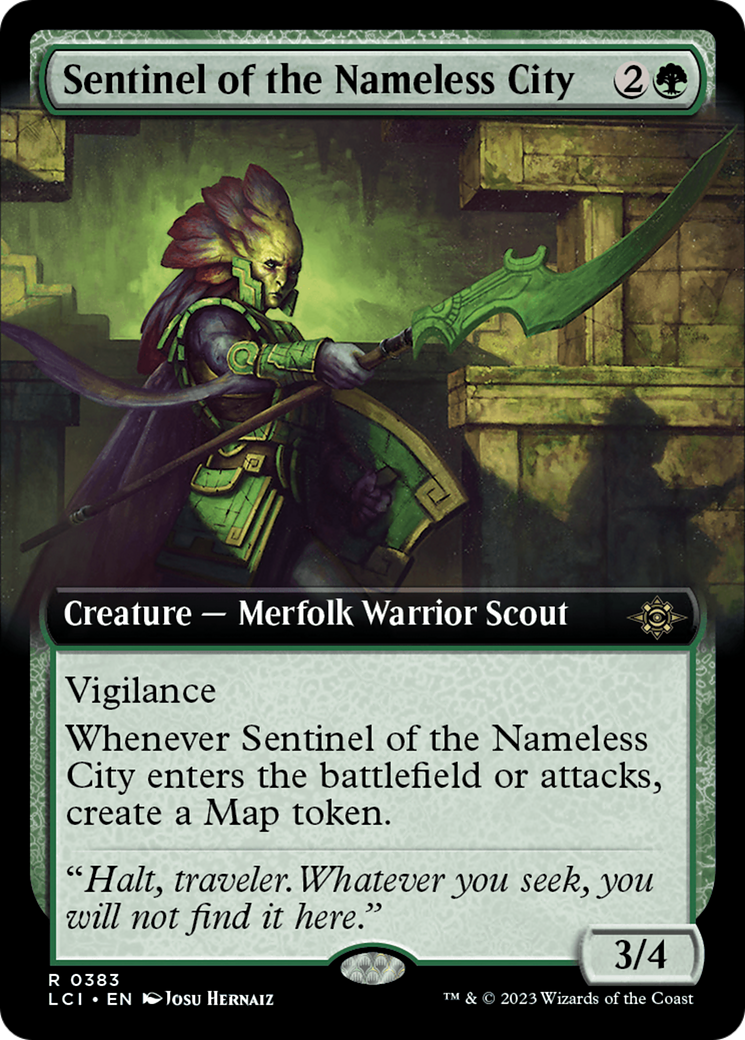 Sentinel of the Nameless City (LCI-383) - The Lost Caverns of Ixalan: (Extended Art) - Premium MTG Single from Wizards of the Coast - Just $0.34! Shop now at Game Crave Tournament Store