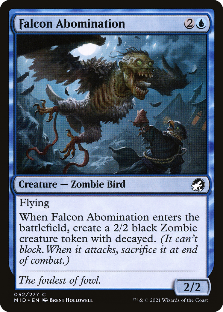 Falcon Abomination (MID-052) - Innistrad: Midnight Hunt Foil - Premium MTG Single from Wizards of the Coast - Just $0.08! Shop now at Game Crave Tournament Store