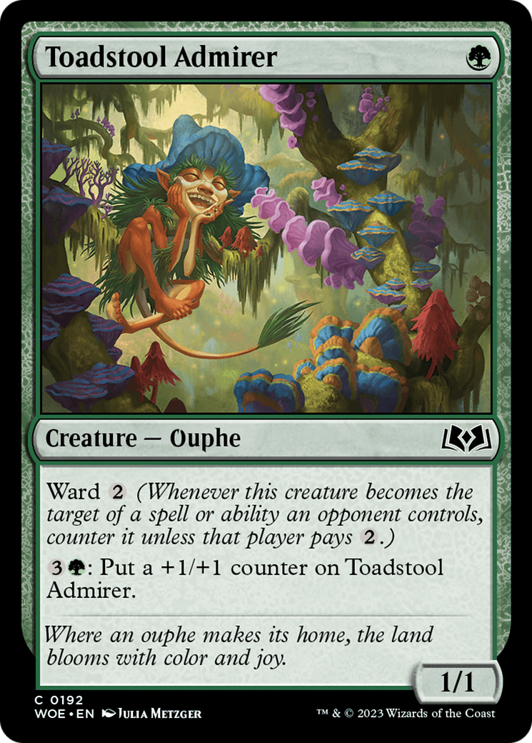 Toadstool Admirer (WOE-192) - Wilds of Eldraine Foil - Premium MTG Single from Wizards of the Coast - Just $0.08! Shop now at Game Crave Tournament Store