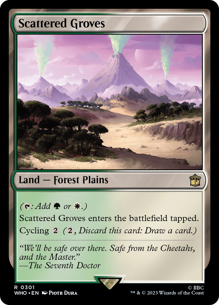 Scattered Groves (WHO-301) - Doctor Who - Premium MTG Single from Wizards of the Coast - Just $0.08! Shop now at Game Crave Tournament Store
