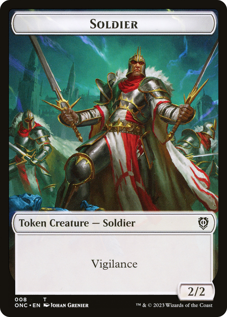 Soldier (TONC-008) - Phyrexia: All Will Be One Commander Tokens - Premium MTG Single from Wizards of the Coast - Just $0! Shop now at Game Crave Tournament Store