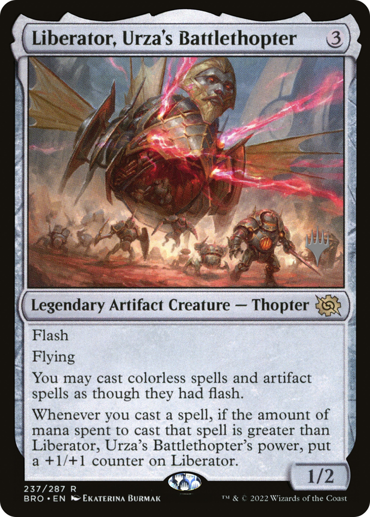 Liberator, Urza's Battlethopter (PBRO-237P) - The Brothers' War Promos - Premium MTG Single from Wizards of the Coast - Just $2.75! Shop now at Game Crave Tournament Store