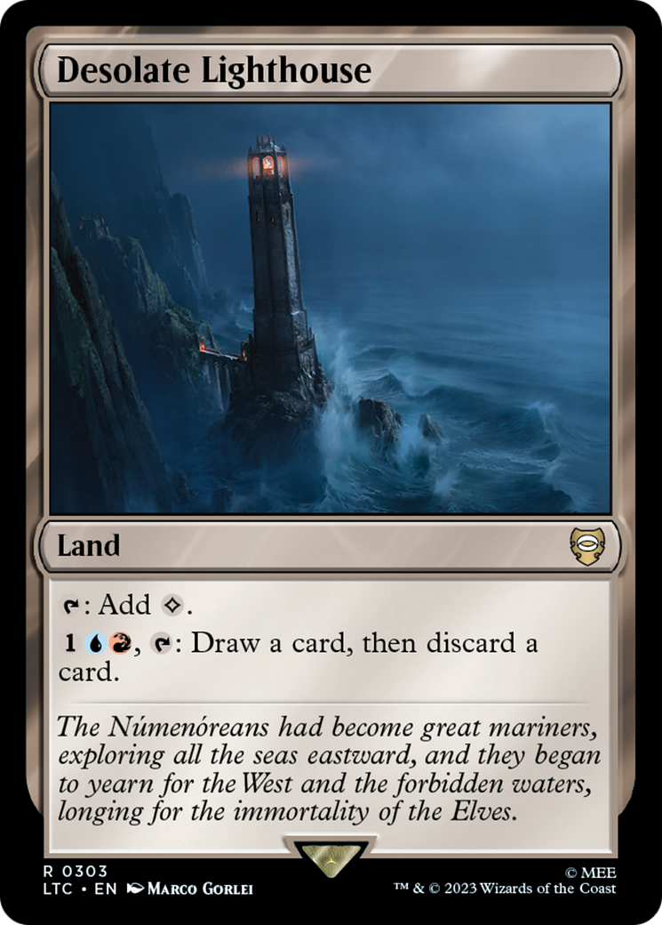 Desolate Lighthouse (LTC-303) - Tales of Middle-earth Commander - Premium MTG Single from Wizards of the Coast - Just $0.08! Shop now at Game Crave Tournament Store