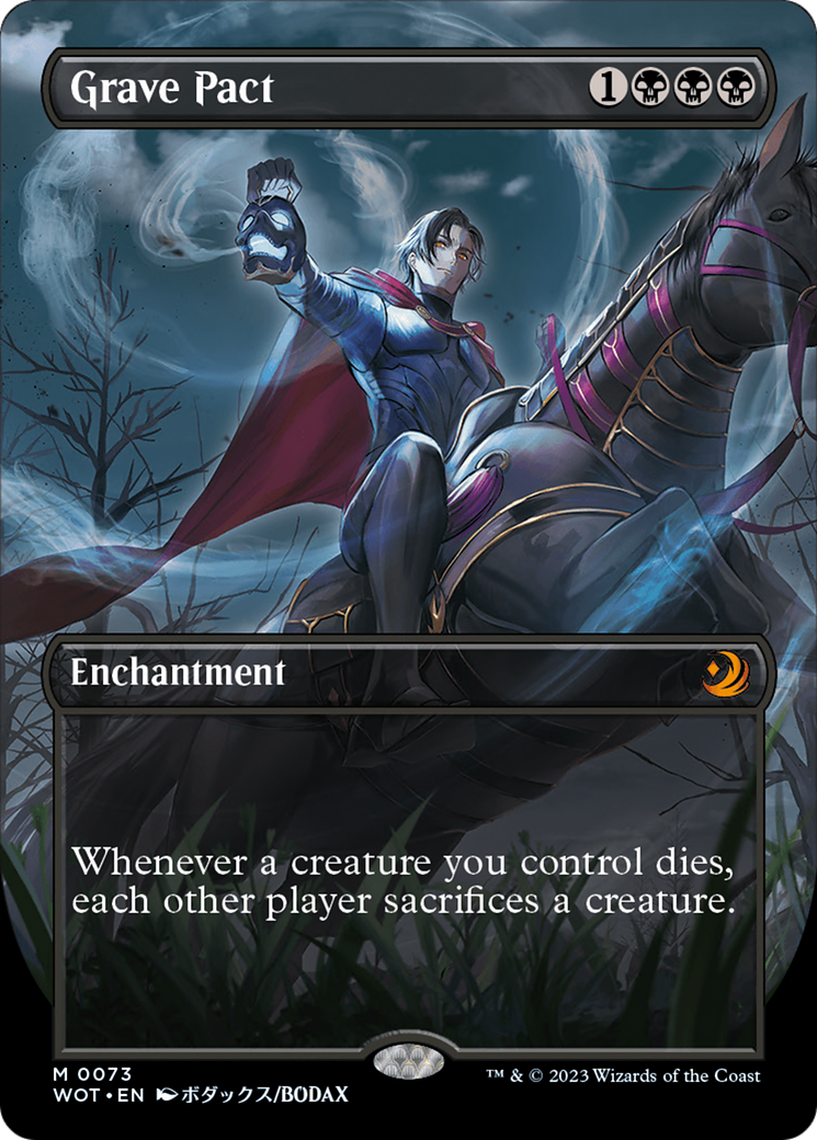 Grave Pact (WOT-073) - Wilds of Eldraine: Enchanting Tales (Borderless) - Premium MTG Single from Wizards of the Coast - Just $4.26! Shop now at Game Crave Tournament Store