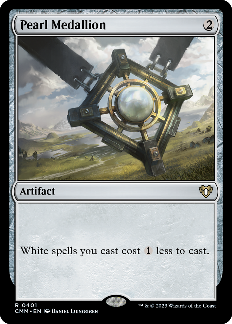 Pearl Medallion (CMM-401) - Commander Masters Foil - Premium MTG Single from Wizards of the Coast - Just $0.89! Shop now at Game Crave Tournament Store