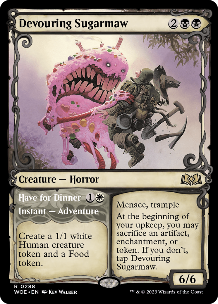 Devouring Sugarmaw // Have for Dinner (WOE-288) - Wilds of Eldraine: (Showcase) - Premium MTG Single from Wizards of the Coast - Just $0.08! Shop now at Game Crave Tournament Store