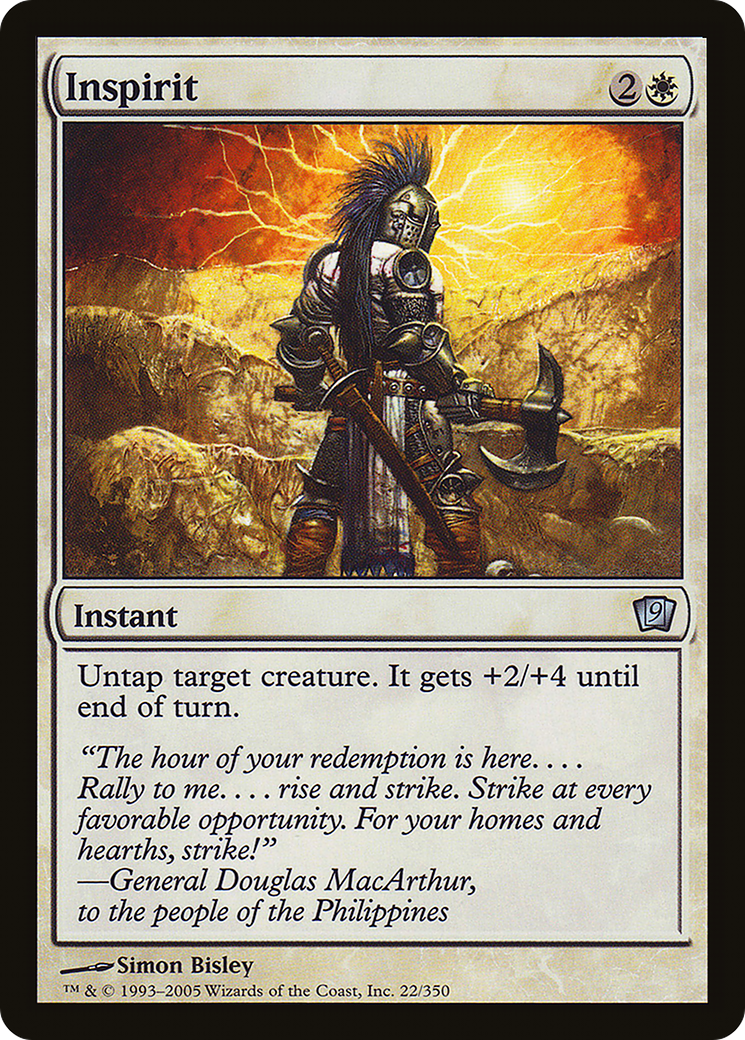 Inspirit (9ED-22★) - Ninth Edition Foil - Premium MTG Single from Wizards of the Coast - Just $0.24! Shop now at Game Crave Tournament Store
