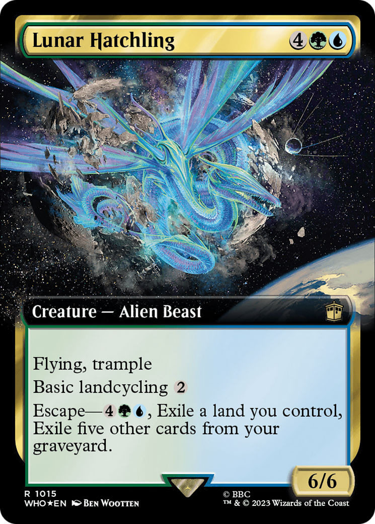 Lunar Hatchling (WHO-1015) - Doctor Who: (Extended Art) Foil - Premium MTG Single from Wizards of the Coast - Just $0.28! Shop now at Game Crave Tournament Store