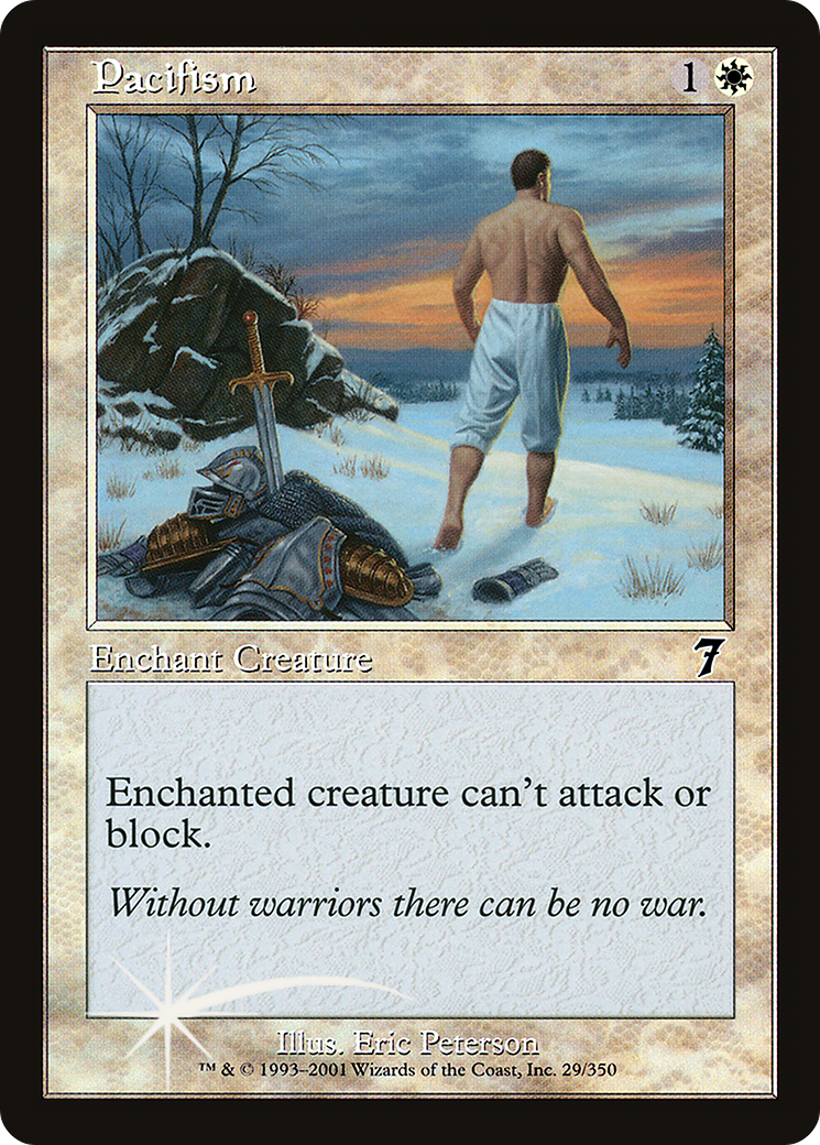 Pacifism (7ED-29★) - Seventh Edition Foil - Premium MTG Single from Wizards of the Coast - Just $1.24! Shop now at Game Crave Tournament Store