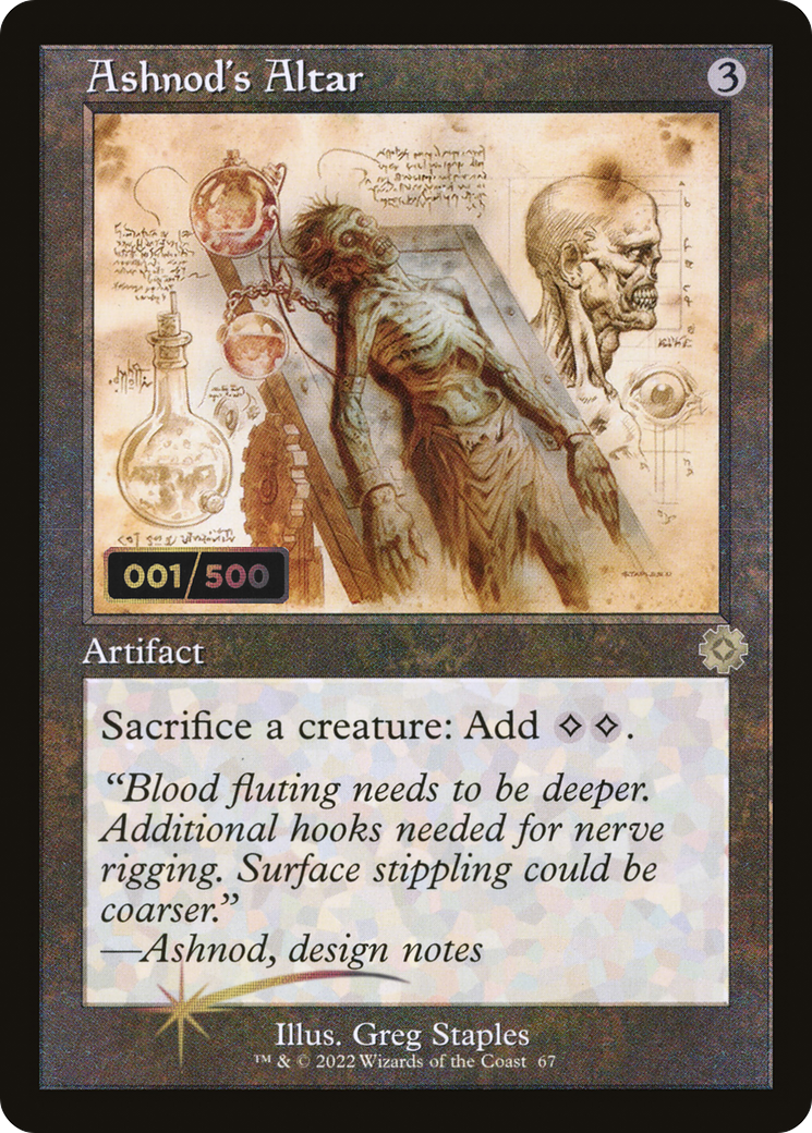 Ashnod's Altar (BRR-67Z) - The Brothers' War Retro Artifacts Foil - Premium MTG Single from Wizards of the Coast - Just $71.99! Shop now at Game Crave Tournament Store