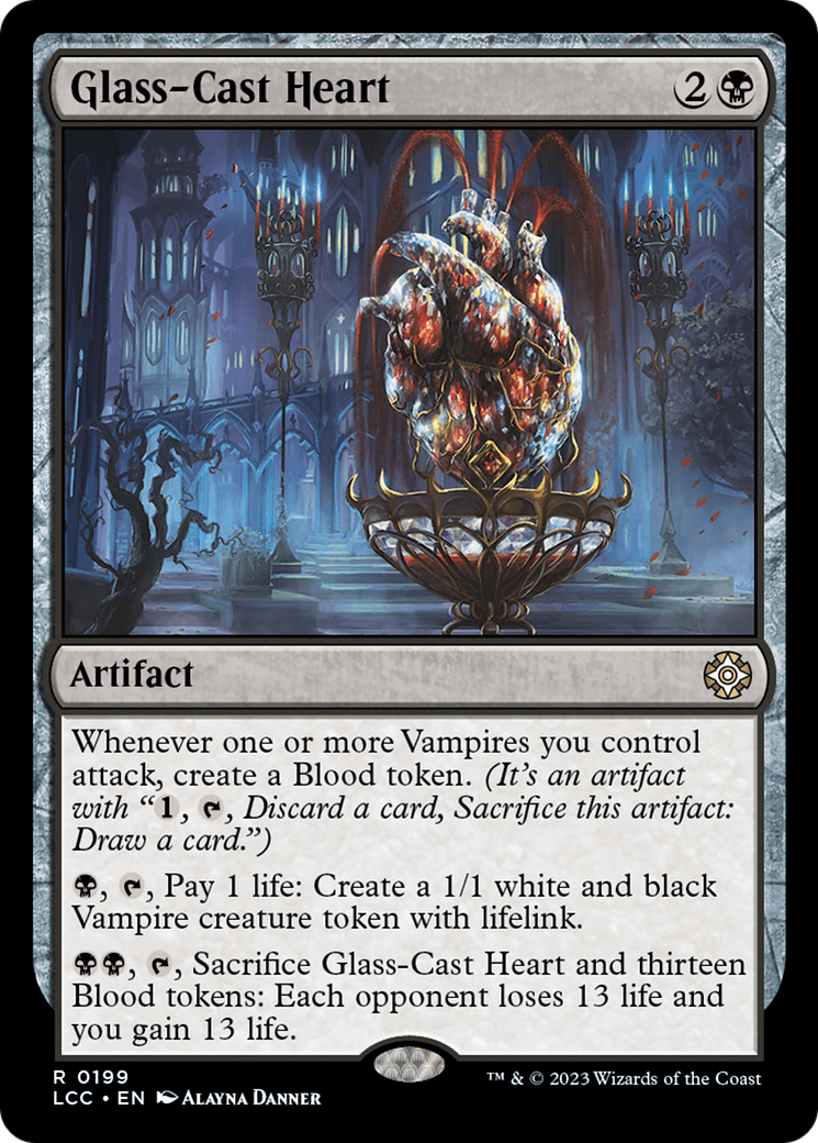Glass-Cast Heart (LCC-199) - The Lost Caverns of Ixalan Commander - Premium MTG Single from Wizards of the Coast - Just $0.08! Shop now at Game Crave Tournament Store