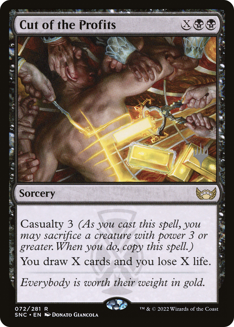 Cut of the Profits (PSNC-72P) - Streets of New Capenna Promos Foil - Premium MTG Single from Wizards of the Coast - Just $0.08! Shop now at Game Crave Tournament Store