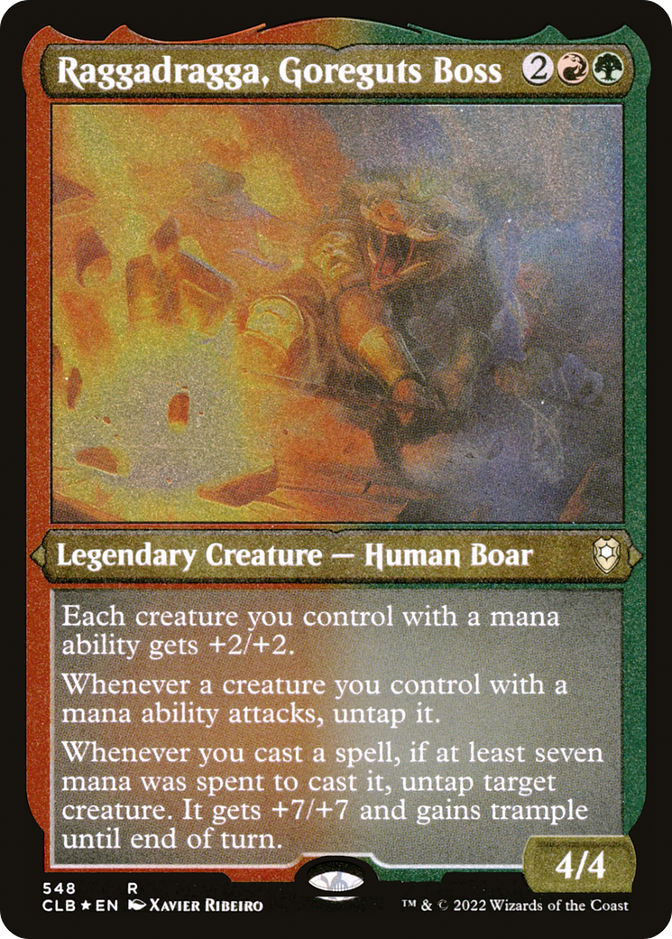 Raggadragga, Goreguts Boss (CLB-548) - Commander Legends: Battle for Baldur's Gate Etched Foil - Premium MTG Single from Wizards of the Coast - Just $0.08! Shop now at Game Crave Tournament Store