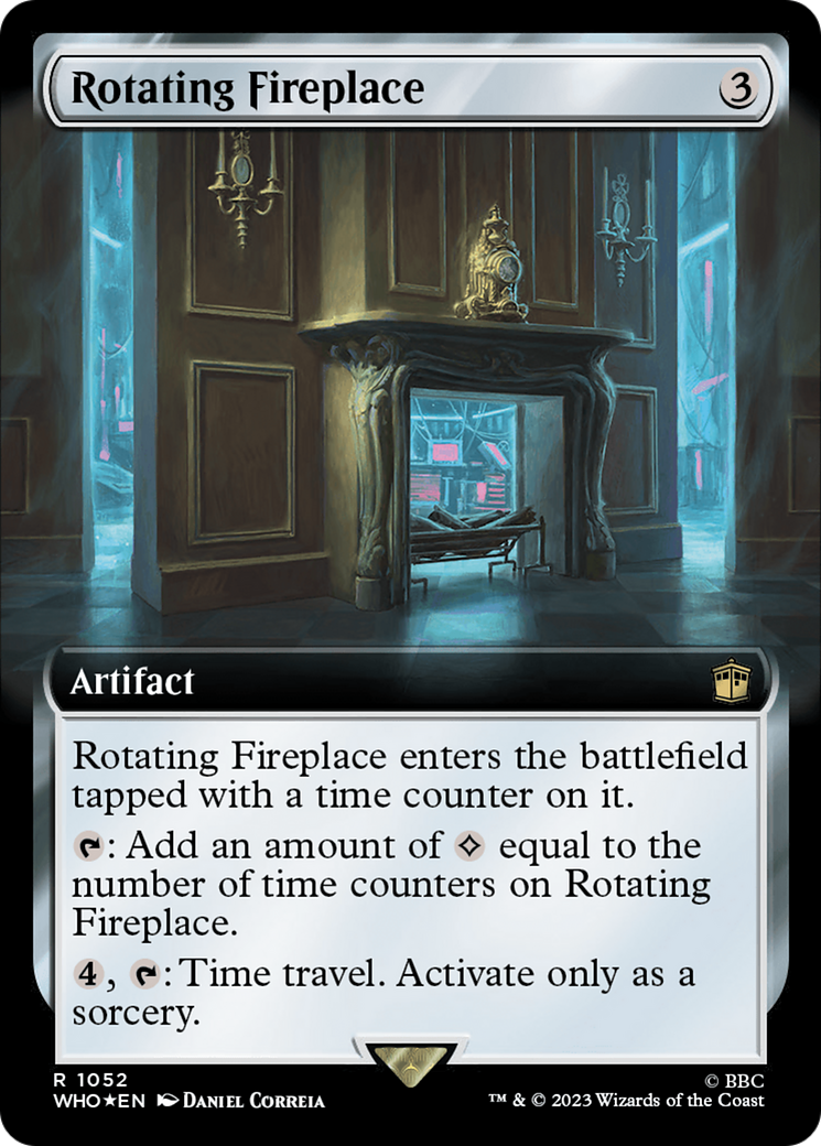 Rotating Fireplace (WHO-1052) - Doctor Who: (Extended Art) Foil - Premium MTG Single from Wizards of the Coast - Just $0.25! Shop now at Game Crave Tournament Store