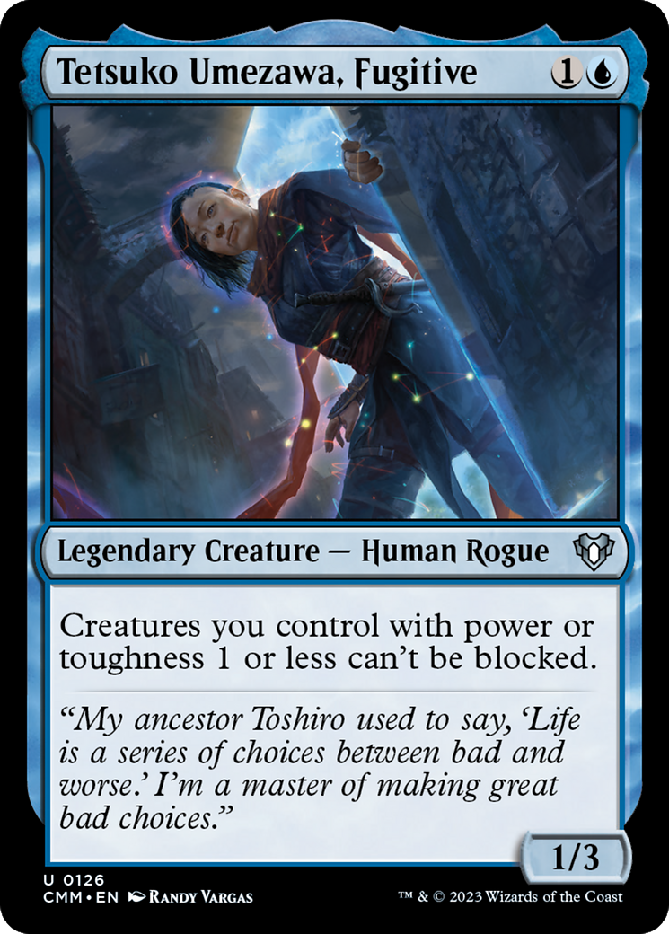 Tetsuko Umezawa, Fugitive (CMM-126) - Commander Masters - Premium MTG Single from Wizards of the Coast - Just $0.08! Shop now at Game Crave Tournament Store