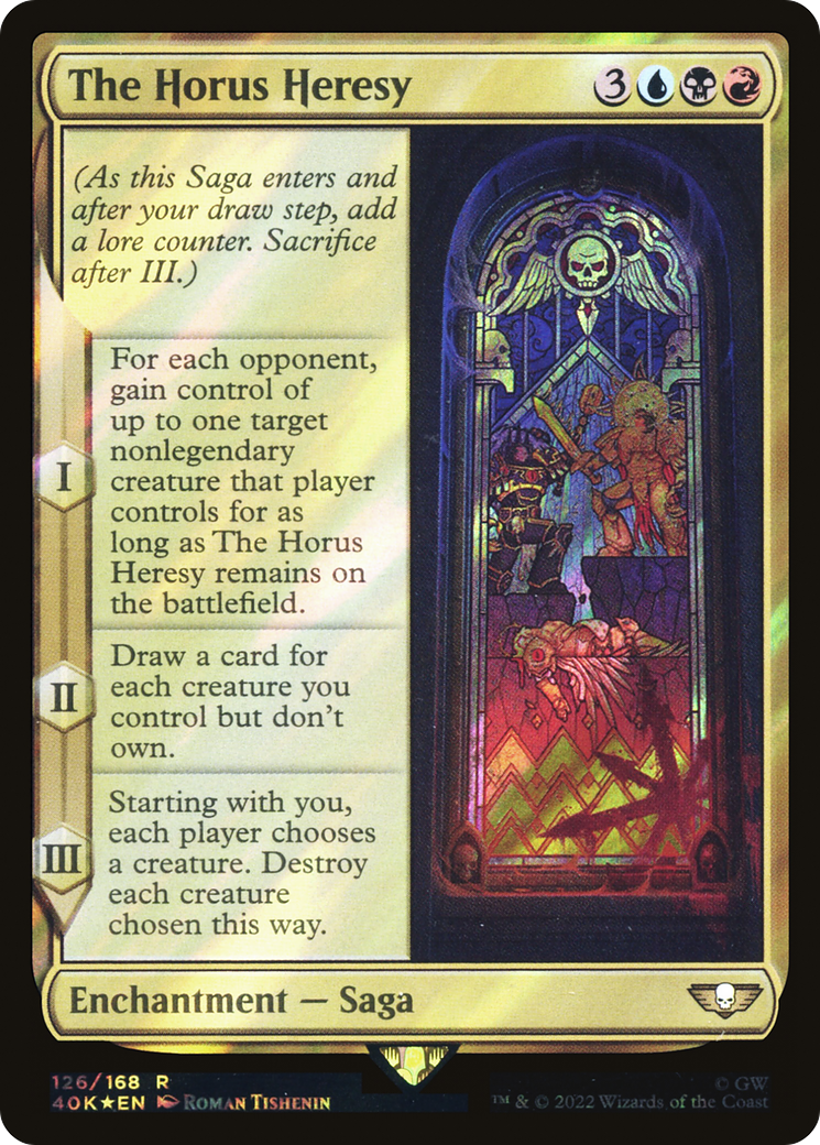 The Horus Heresy (40K-126★) - Warhammer 40,000 Commander Foil - Premium MTG Single from Wizards of the Coast - Just $0.91! Shop now at Game Crave Tournament Store