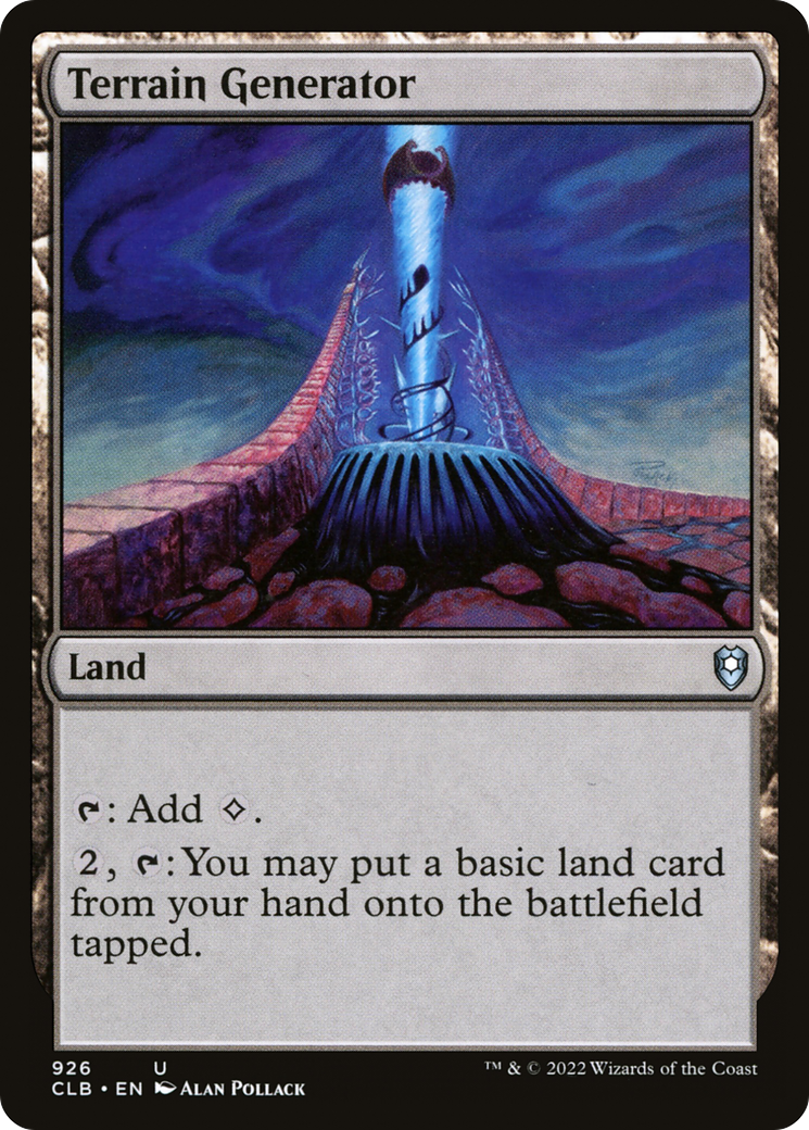 Terrain Generator (CLB-926) - Commander Legends: Battle for Baldur's Gate - Premium MTG Single from Wizards of the Coast - Just $0.71! Shop now at Game Crave Tournament Store