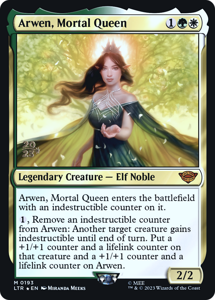 Arwen, Mortal Queen (PLTR-193S) - Tales of Middle-earth Promos Foil - Premium MTG Single from Wizards of the Coast - Just $2.63! Shop now at Game Crave Tournament Store