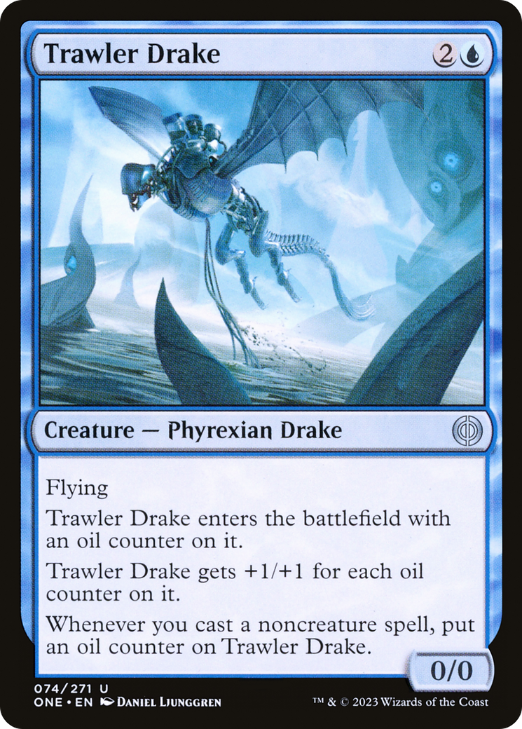 Trawler Drake (ONE-074) - Phyrexia: All Will Be One - Premium MTG Single from Wizards of the Coast - Just $0.08! Shop now at Game Crave Tournament Store