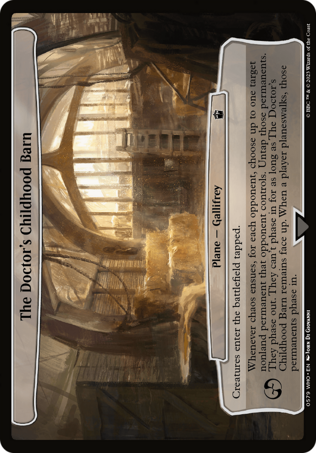 The Doctor's Childhood Barn (WHO-579) - Doctor Who - Premium MTG Single from Wizards of the Coast - Just $0.08! Shop now at Game Crave Tournament Store