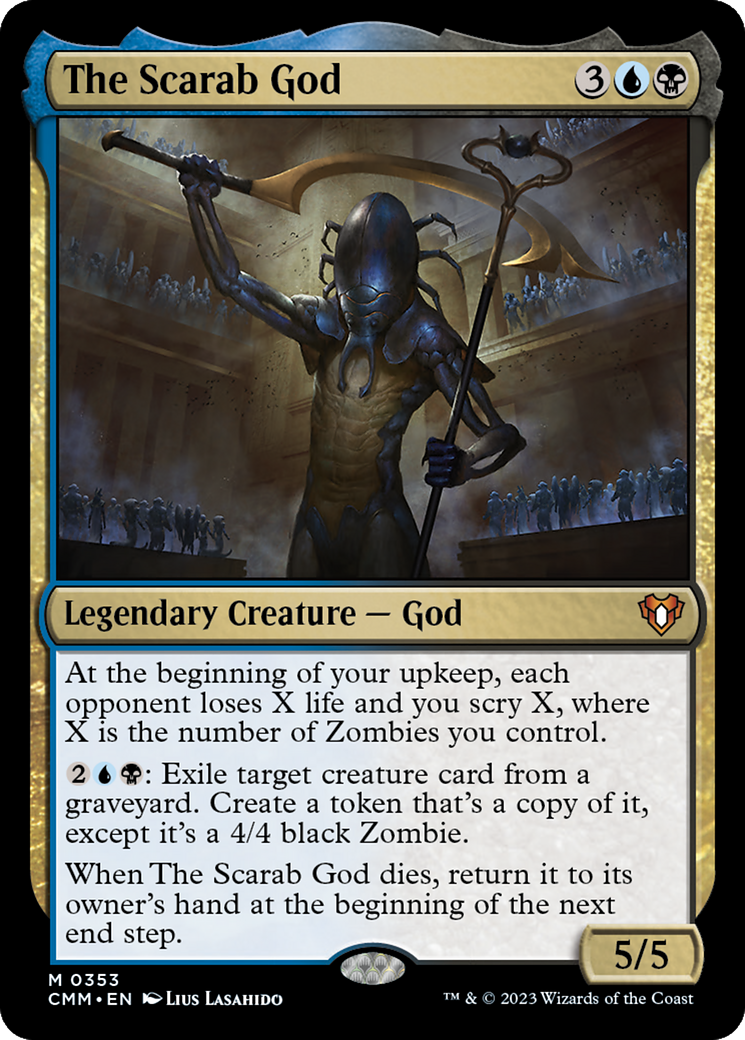 The Scarab God (CMM-353) - Commander Masters - Premium MTG Single from Wizards of the Coast - Just $2.50! Shop now at Game Crave Tournament Store
