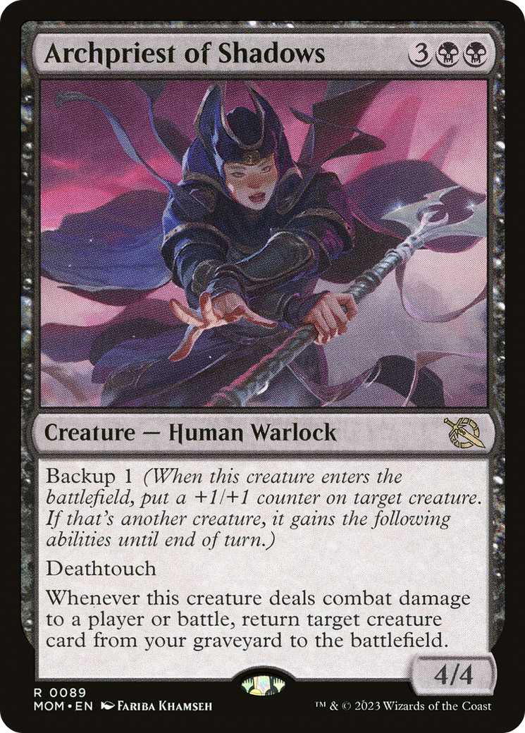 Archpriest of Shadows (MOM-089) - March of the Machine - Premium MTG Single from Wizards of the Coast - Just $0.17! Shop now at Game Crave Tournament Store