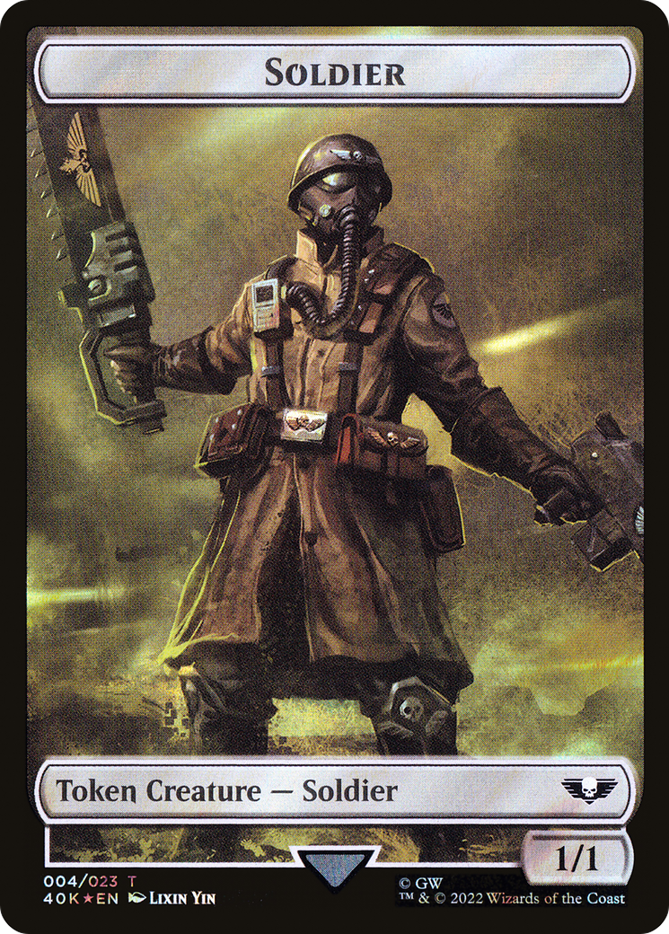 Soldier (T40K-04★) - Warhammer 40,000 Tokens Foil - Premium MTG Single from Wizards of the Coast - Just $0! Shop now at Game Crave Tournament Store