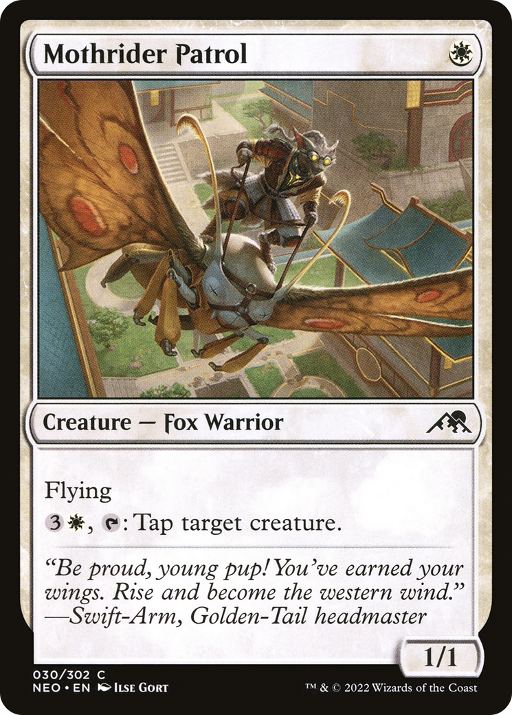 Mothrider Patrol (NEO-030) - Kamigawa: Neon Dynasty Foil - Premium MTG Single from Wizards of the Coast - Just $0.25! Shop now at Game Crave Tournament Store