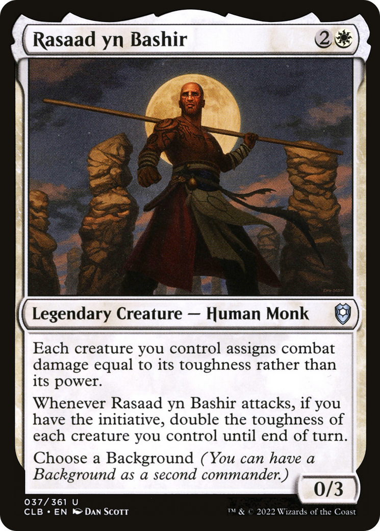 Rasaad yn Bashir (CLB-037) - Commander Legends: Battle for Baldur's Gate - Premium MTG Single from Wizards of the Coast - Just $0.08! Shop now at Game Crave Tournament Store