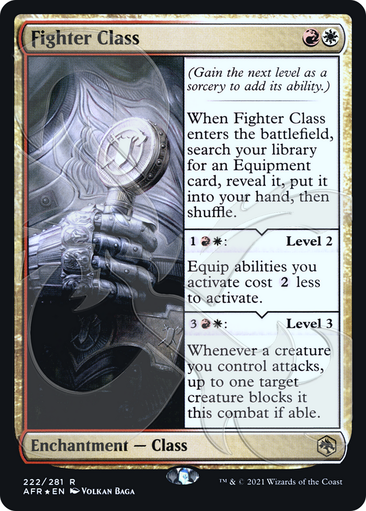 Fighter Class (PAFR-222A) - Adventures in the Forgotten Realms Promos Foil - Premium MTG Single from Wizards of the Coast - Just $27.86! Shop now at Game Crave Tournament Store