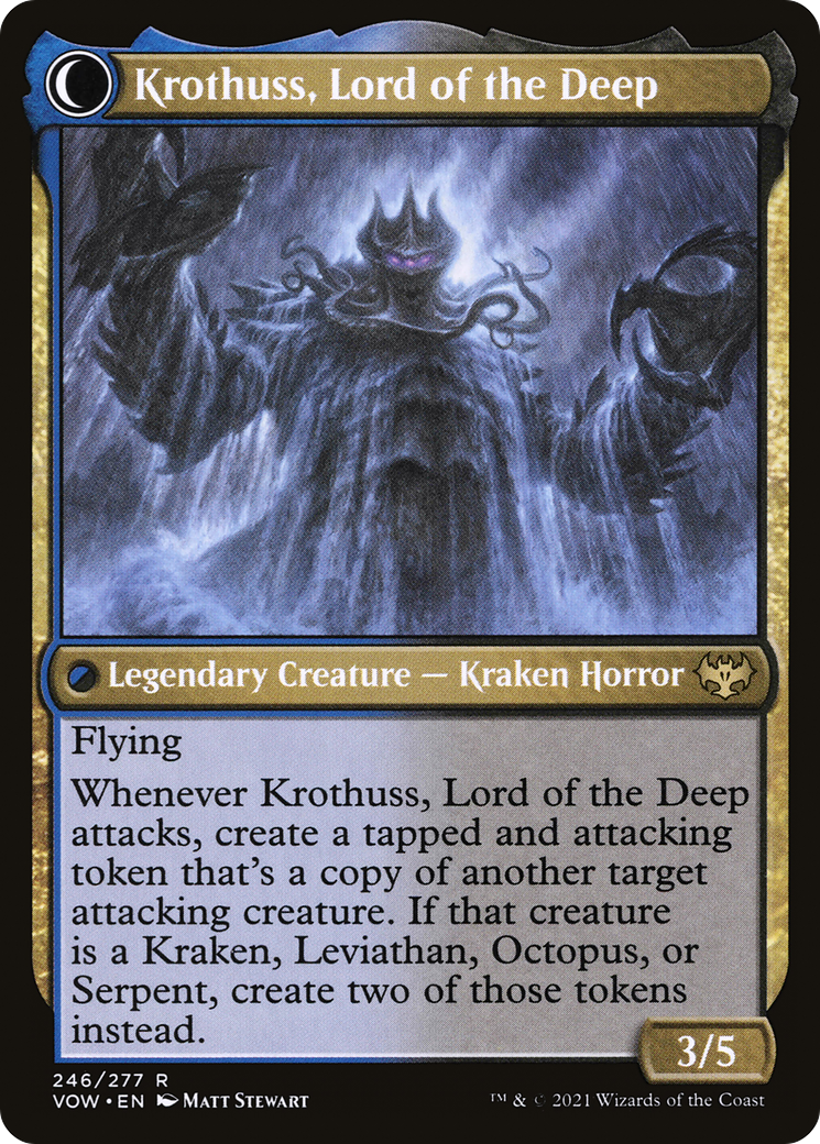 Runo Stromkirk // Krothuss, Lord of the Deep (VOW-246) - Innistrad: Crimson Vow: (Double Faced Transform) - Premium MTG Single from Wizards of the Coast - Just $0.08! Shop now at Game Crave Tournament Store