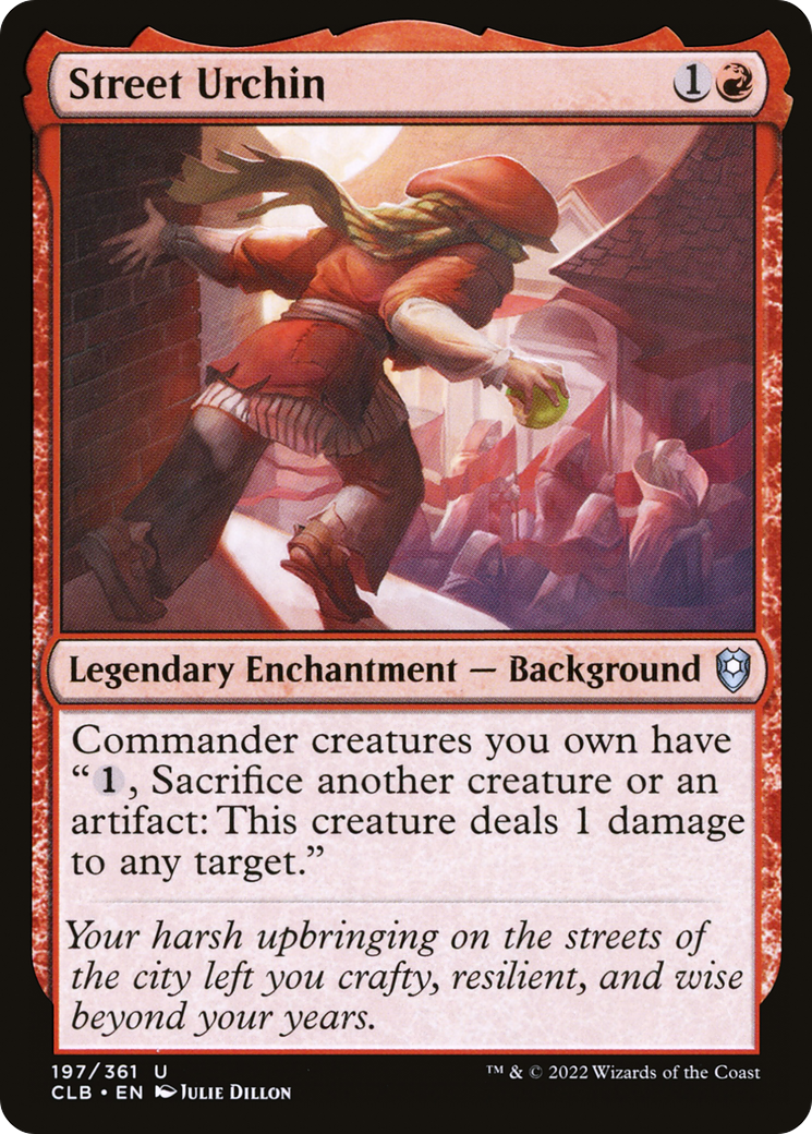 Street Urchin (CLB-197) - Commander Legends: Battle for Baldur's Gate - Premium MTG Single from Wizards of the Coast - Just $0.08! Shop now at Game Crave Tournament Store
