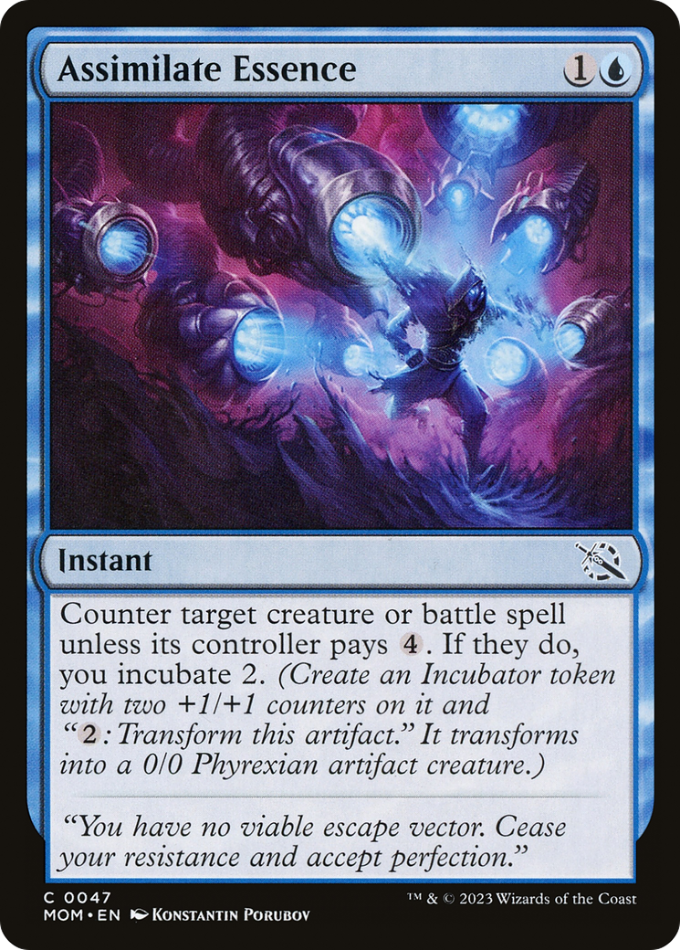 Assimilate Essence (MOM-047) - March of the Machine Foil - Premium MTG Single from Wizards of the Coast - Just $0.08! Shop now at Game Crave Tournament Store
