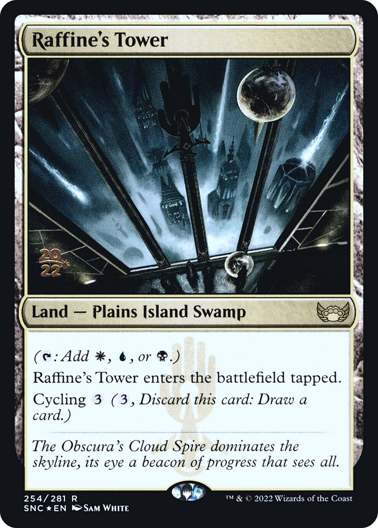 Raffine's Tower (PSNC-254S) - Streets of New Capenna Promos Foil - Premium MTG Single from Wizards of the Coast - Just $3.37! Shop now at Game Crave Tournament Store