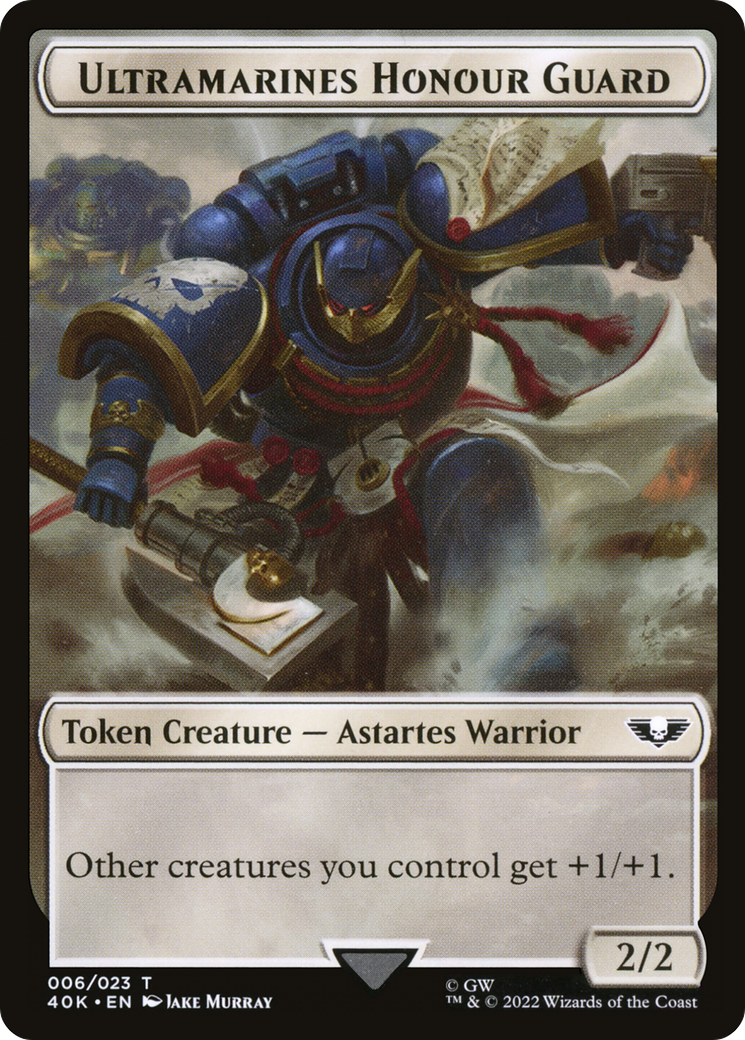 Ultramarines Honour Guard (T40K-006) - Warhammer 40,000 Tokens - Premium MTG Single from Wizards of the Coast - Just $0! Shop now at Game Crave Tournament Store