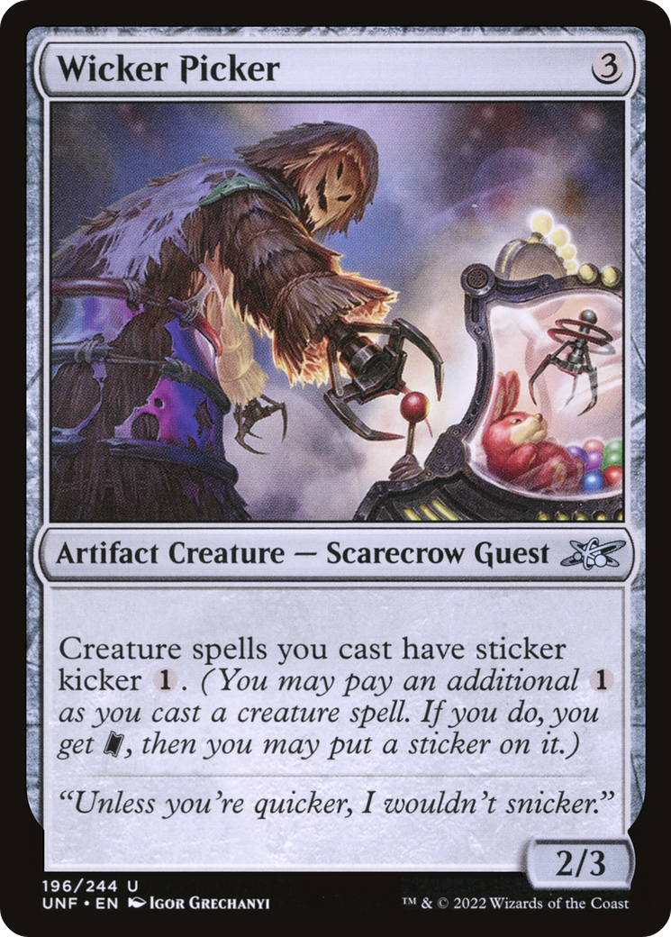 Wicker Picker (UNF-196) - Unfinity - Premium MTG Single from Wizards of the Coast - Just $0.25! Shop now at Game Crave Tournament Store