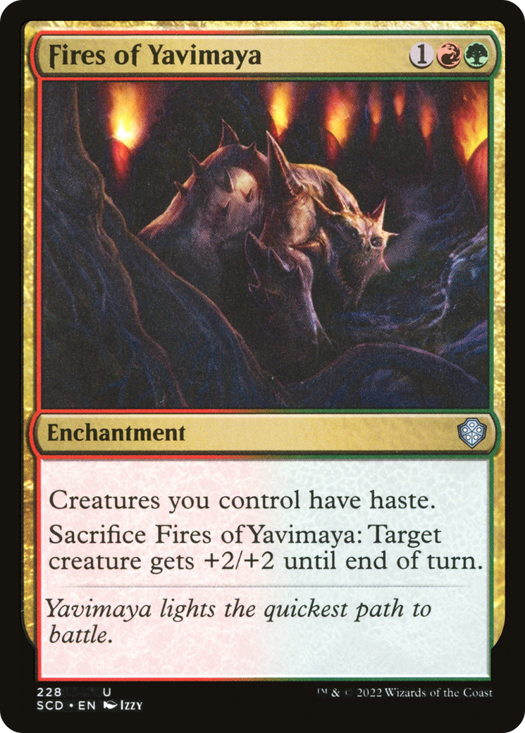 Fires of Yavimaya (SCD-228) - Starter Commander Decks - Premium MTG Single from Wizards of the Coast - Just $0.11! Shop now at Game Crave Tournament Store