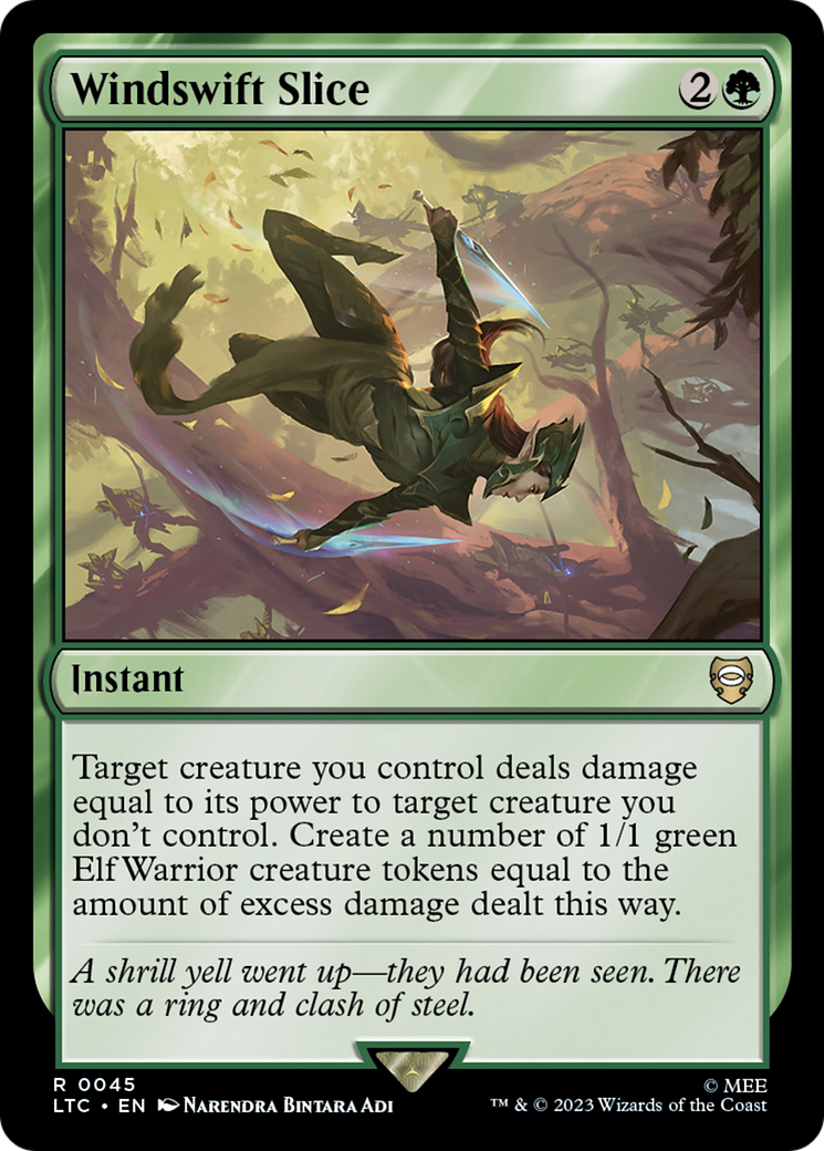 Windswift Slice (LTC-045) - Tales of Middle-earth Commander - Premium MTG Single from Wizards of the Coast - Just $0.10! Shop now at Game Crave Tournament Store