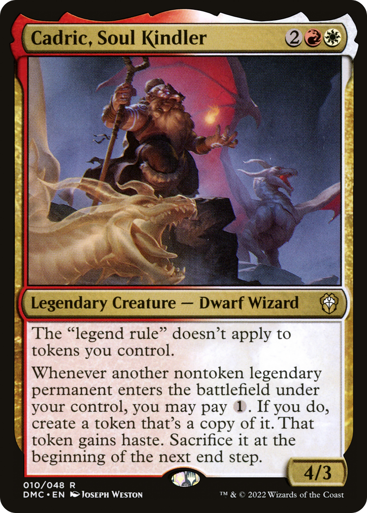 Cadric, Soul Kindler (DMC-010) - Dominaria United Commander - Premium MTG Single from Wizards of the Coast - Just $1.22! Shop now at Game Crave Tournament Store